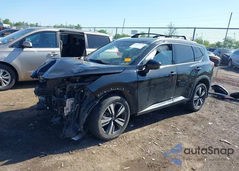 2021 Nissan Rogue Platinum Intelligent Awd из США, поврежденный, VIN JN8AT3DD3MW320124